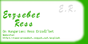 erzsebet ress business card